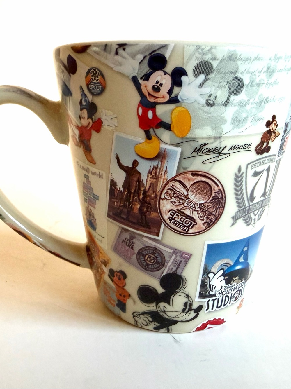 Disney Parks Walt Disney World 4 Parks Mickey Mouse Mug Magic Kingdom Epcot